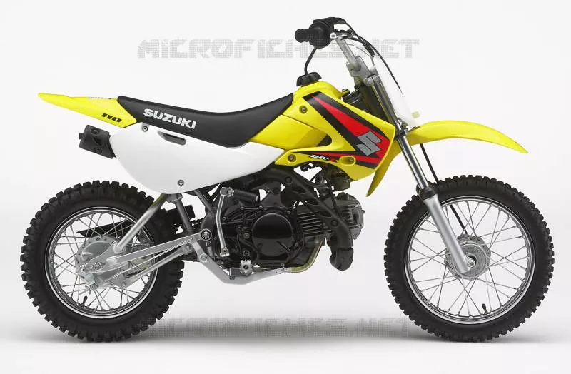 * PHOTOGRAPHIE DE COULEUR DR-Z110K5 * Suzuki MOTO 110 DR-Z 2005  DR-Z110K5(E21)