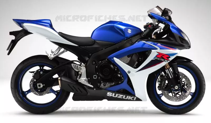 * PHOTOGRAPHIE DE COULEUR GSX-R600K7 * Suzuki MOTO 600 GSX-R 2007  GSX-R600U3K7(E2)
