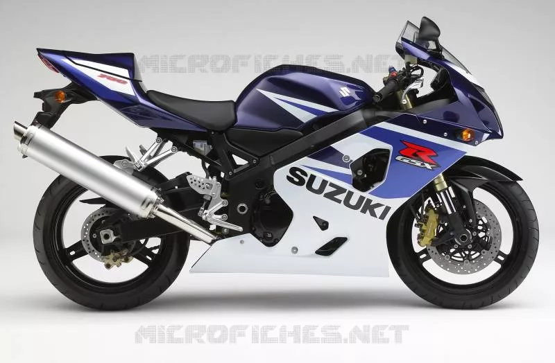 * PHOTOGRAPHIE DE COULEUR GSX-R750K5 * Suzuki MOTO 750 GSX-R 2004  GSX-R750U2K4(E2)