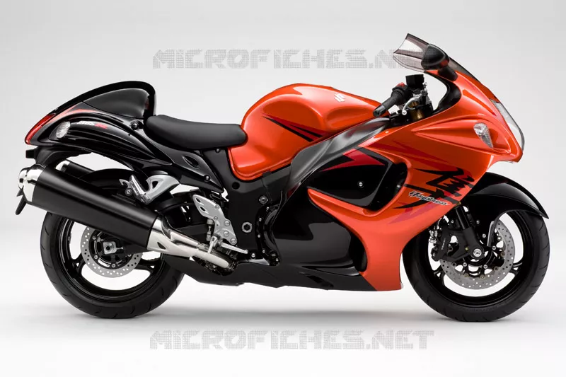 * PHOTOGRAPHIE DE COULEUR GSX1300RK8 * Suzuki MOTO 1300 HAYABUSA 2010  GSX1300RUFL0(E2)