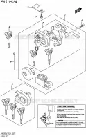 LOCK SET voor Suzuki BURGMAN 650 2016