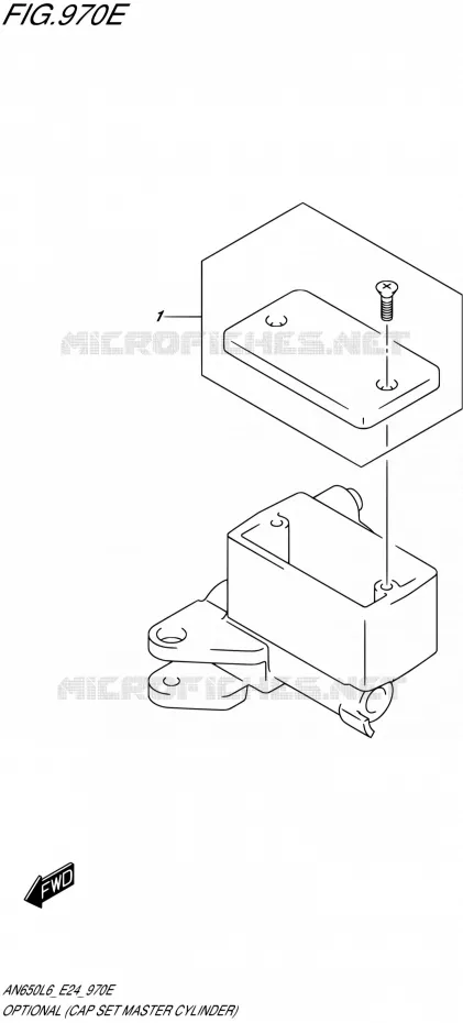 OPTIES (CAP SET MASTER CYLINDER) Suzuki SCOOTER 650 BURGMAN 2016  AN650 L6 (E24)