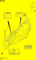 ETIKET (AN650ZL4 E02) voor Suzuki BURGMAN 650 2014