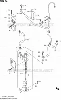 ACHTER HOOFDREMCILINDER voor Suzuki V-STROM 1000 2014