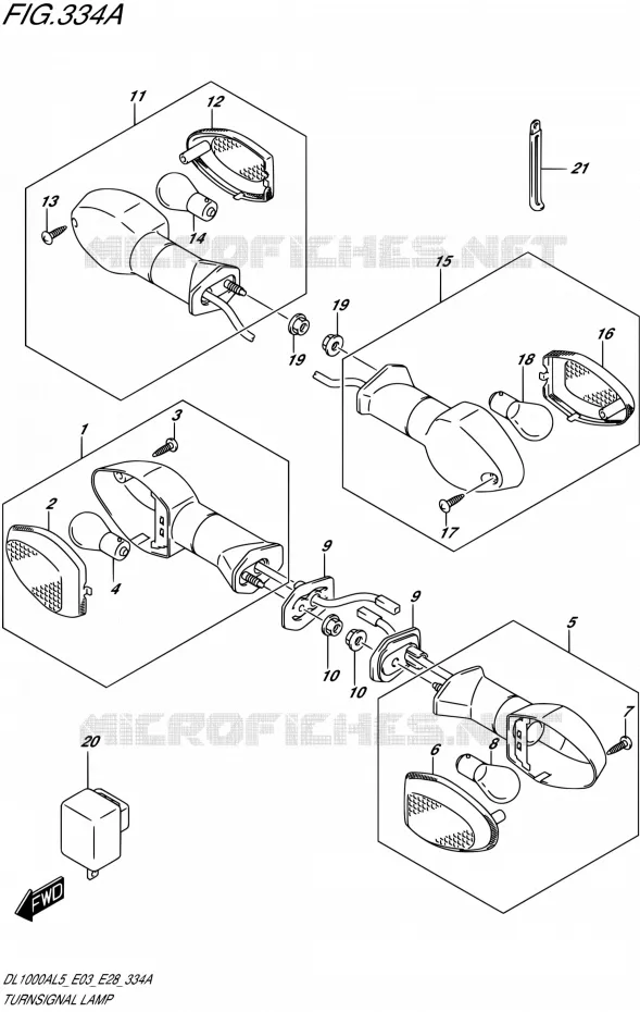 INDICATOREN Suzuki MOTO 1000 V-STROM 2015  DL1000A L5 (E03,E28,E33)