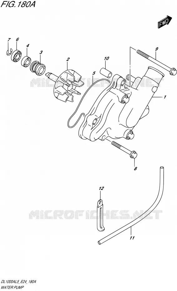 WATERPOMP Suzuki MOTO 1000 V-STROM 2015  DL1000A L5 (E24)