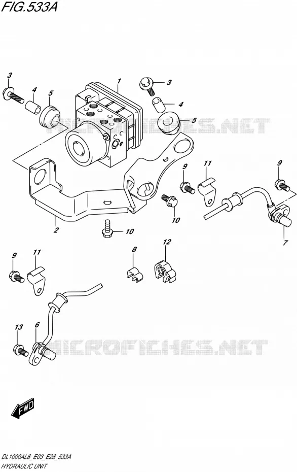 ABS Suzuki MOTO 1000 V-STROM 2016  DL1000A L6 (E03,E28,E33)