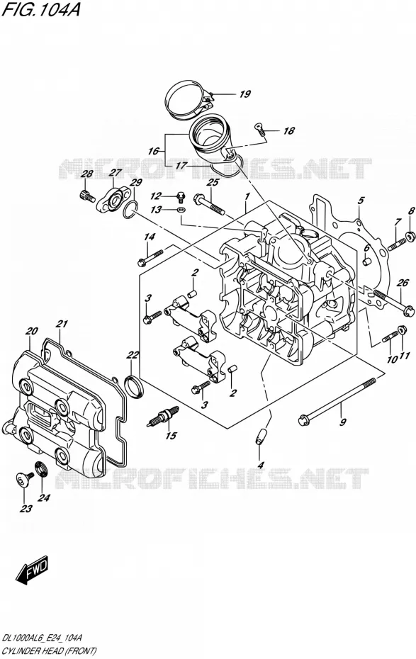 CILINDERKOP (AVT) Suzuki MOTO 1000 V-STROM 2016  DL1000A L6 (E24)