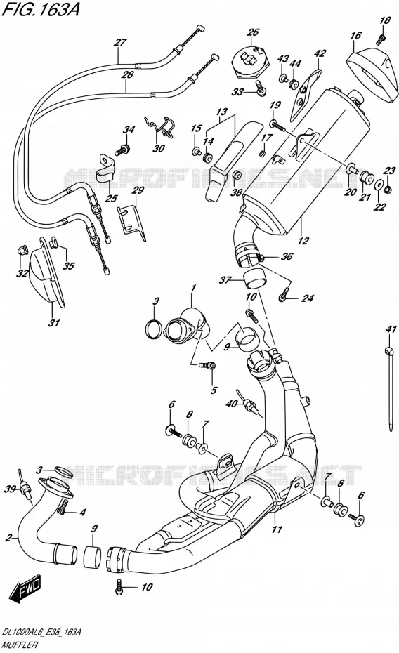 GELUIDDEMPER Suzuki MOTO 1000 V-STROM 2016  DL1000A L6 (E38)