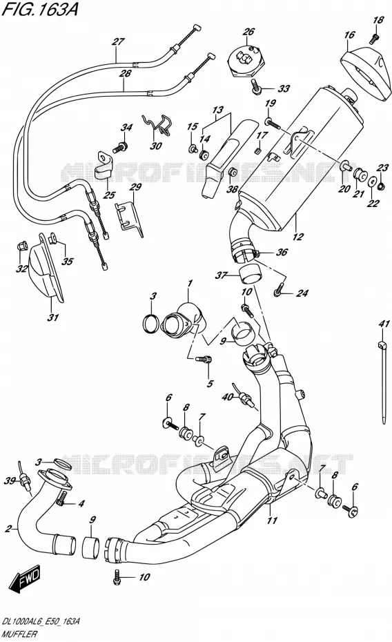 GELUIDDEMPER Suzuki MOTO 1000 V-STROM 2016  DL1000A L6 (E50)