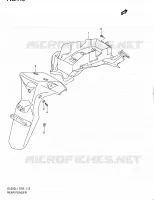 ACHTERSPATBORD (DL650AL1 E19) voor Suzuki V-STROM 650 2011