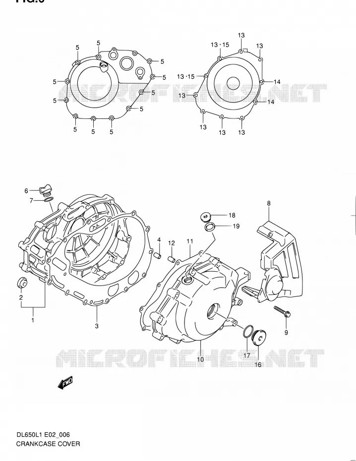 CASING Suzuki MOTO 650 V-STROM 2011  DL650A L1 (E02,E19,E24)