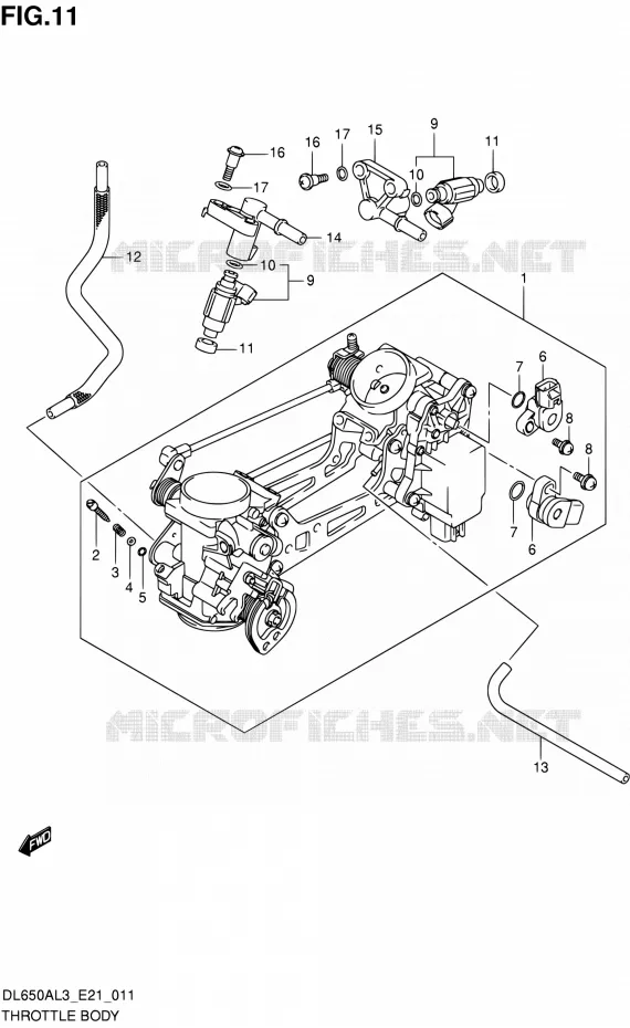 GASKLEPHUIS Suzuki MOTO 650 V-STROM 2013  DL650A L3 (E21)