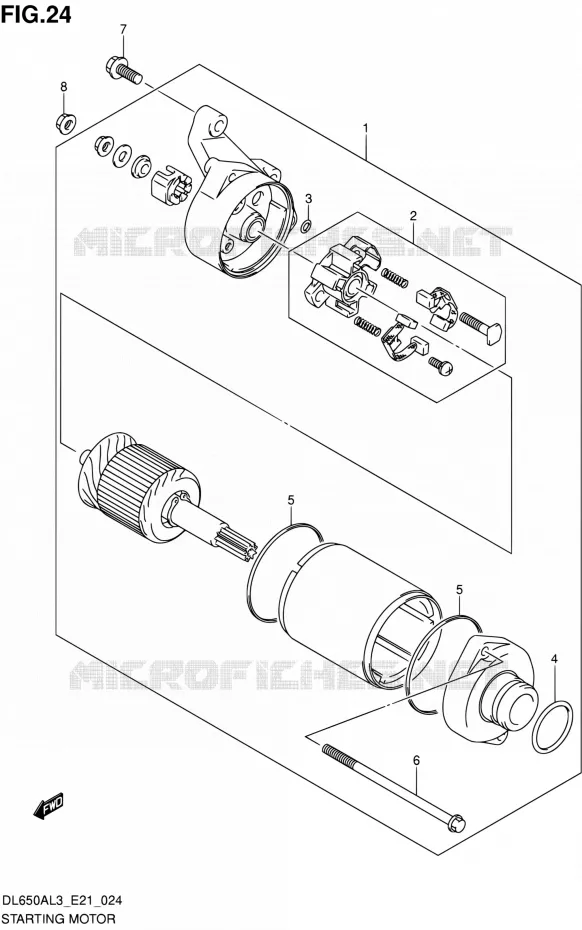STARTMOTOR Suzuki MOTO 650 V-STROM 2013  DL650A L3 (E21)