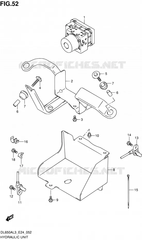 ABS Suzuki MOTO 650 V-STROM 2013  DL650A L3 (E24)