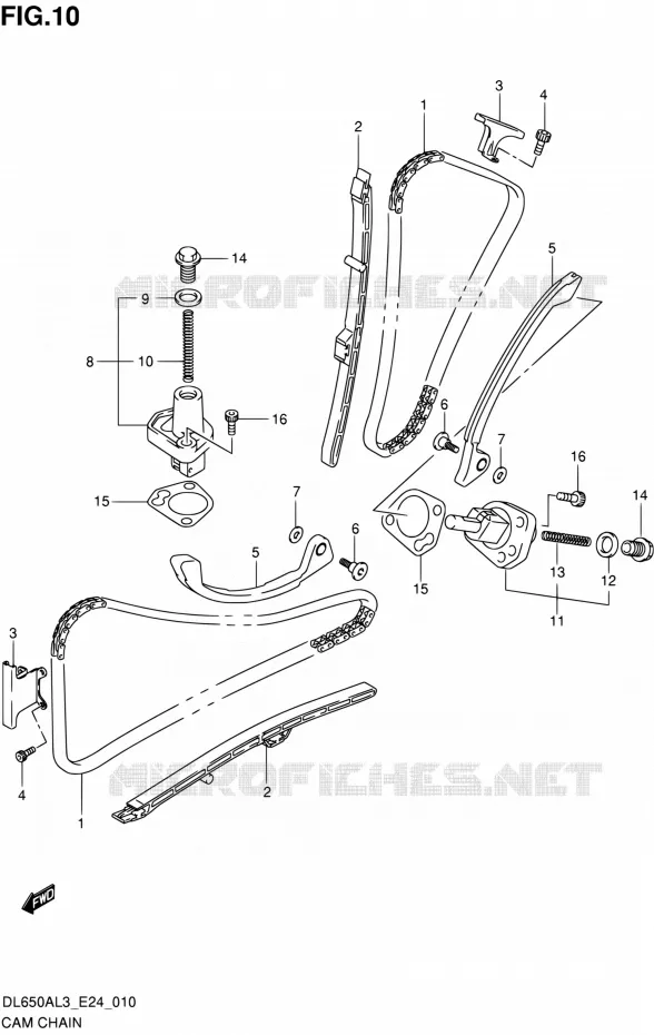 TIMING Suzuki MOTO 650 V-STROM 2013  DL650A L3 (E24)
