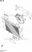 RADIATOR voor Suzuki V-STROM 650 2013