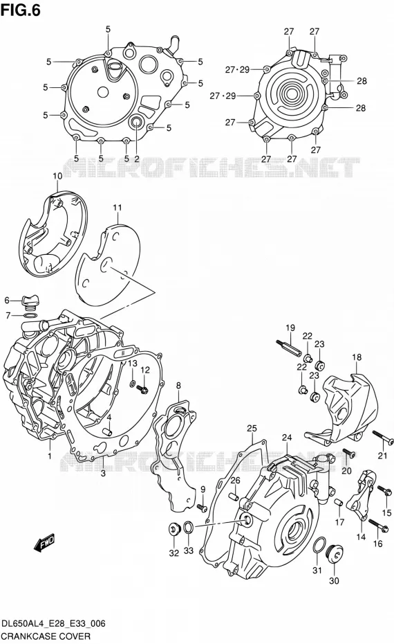 CASING Suzuki MOTO 650 V-STROM 2014  DL650A L4 (E03,E28,E33)
