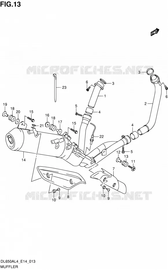 GELUIDDEMPER Suzuki MOTO 650 V-STROM 2014  DL650A L4 (E14)