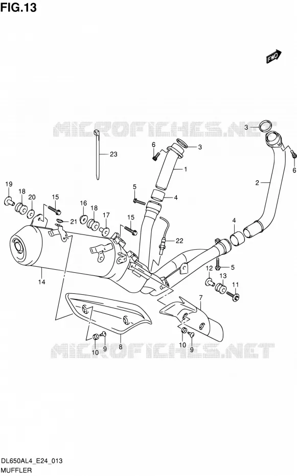 GELUIDDEMPER Suzuki MOTO 650 V-STROM 2014  DL650A L4 (E24)