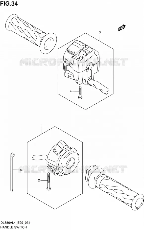 SCHAKELAARS Suzuki MOTO 650 V-STROM 2015  DL650A L4 (E99)