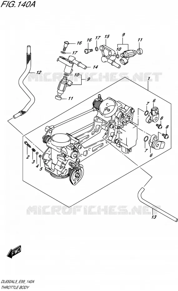 GASKLEPHUIS Suzuki MOTO 650 V-STROM 2015  DL650A L5 (E99)
