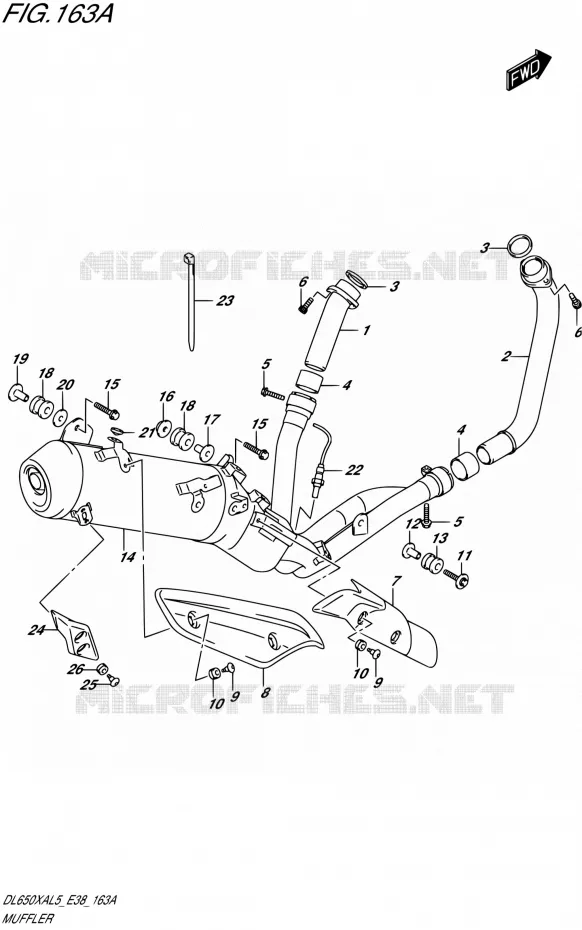 GELUIDDEMPER Suzuki MOTO 650 V-STROM 2015  DL650XA L5 (E38)
