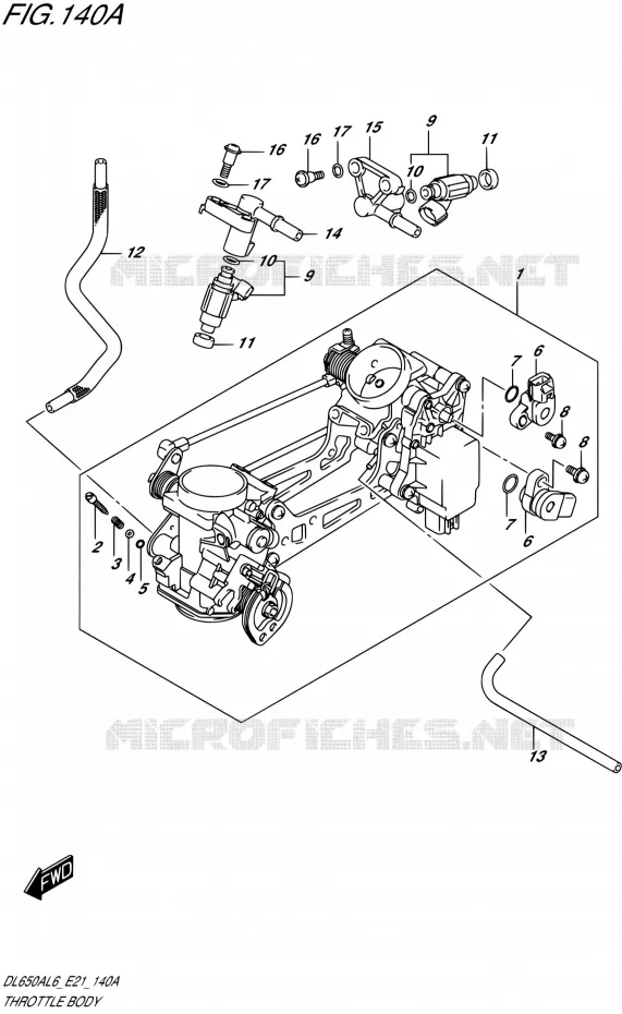 GASKLEPHUIS Suzuki MOTO 650 V-STROM 2016  DL650XAUE L6 (E21)