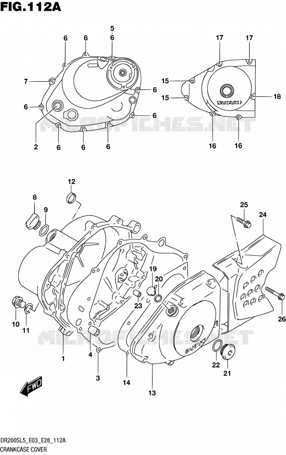 CASING Suzuki MOTO 200 DR 2015  DR200S L5 (E03,E28,E33)