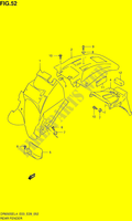 ACHTERSPATBORD voor Suzuki DR 650 2014