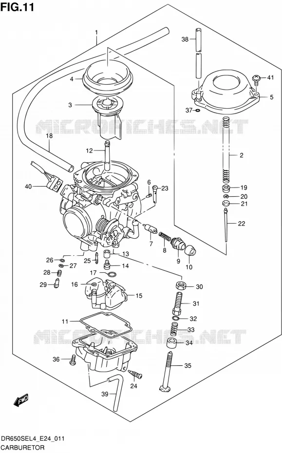 CARBURATOR Suzuki MOTO 650 DR 2014  DR650SE L4 (E24)