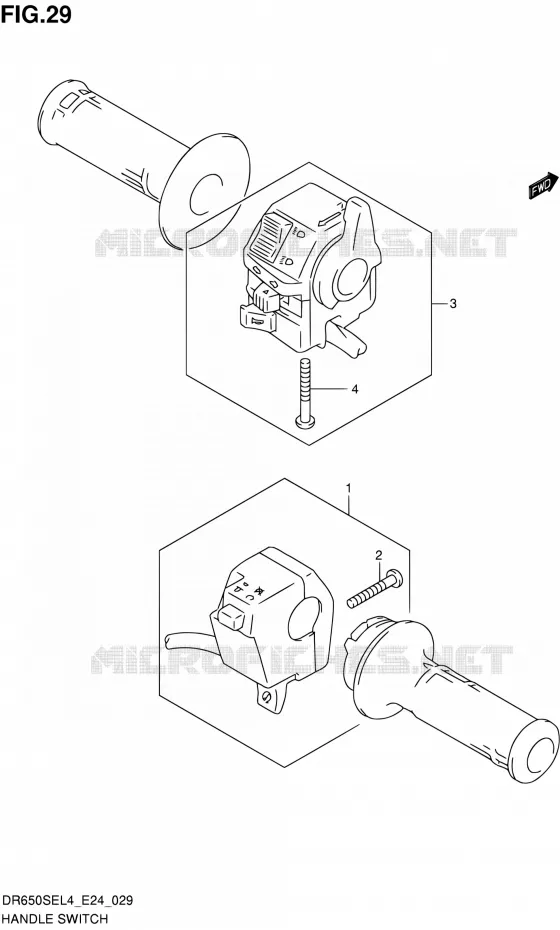 SCHAKELAARS Suzuki MOTO 650 DR 2014  DR650SE L4 (E24)