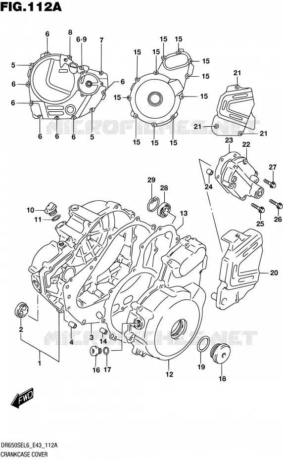 CASING Suzuki MOTO 650 DR 2016  DR650SE L6 (E43)