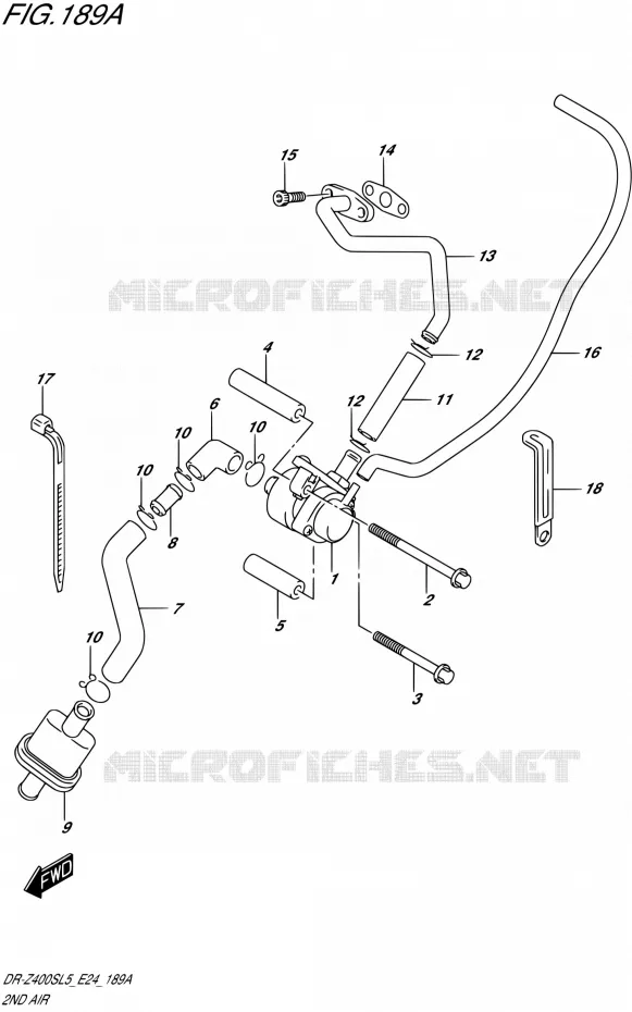 ANTI VERVUILINGS SYSTEM Suzuki MOTO 400 DR-Z 2015  DR-Z400S L5 (E24)