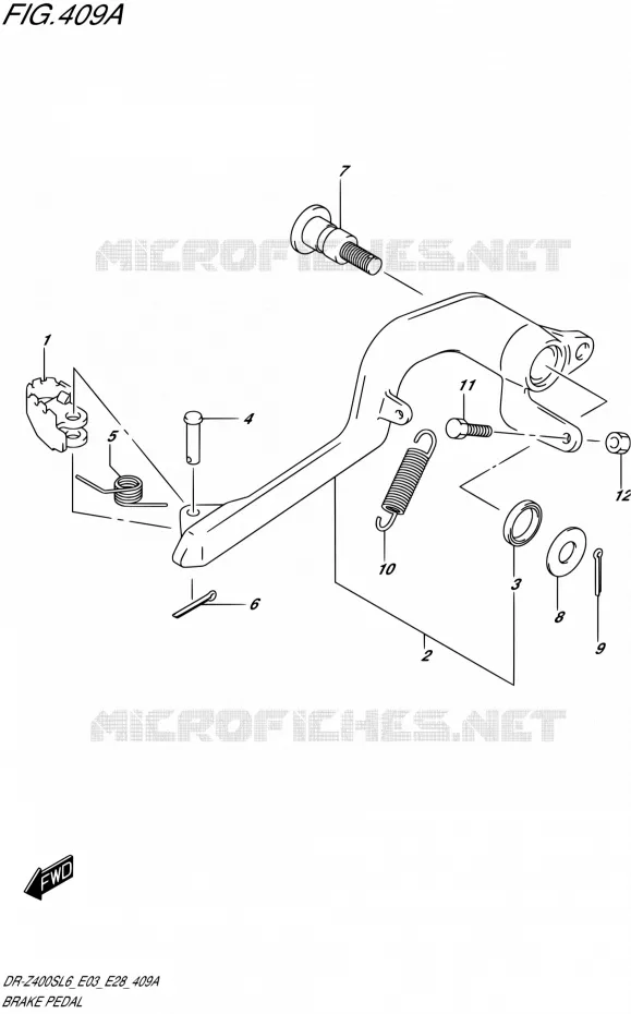 REMPEDAAL Suzuki MOTO 400 DR-Z 2016  DR-Z400S L6 (E03,E28,E33)