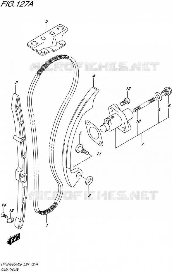 TIMING Suzuki MOTO 400 DR-Z 2016  DR-Z400SM L6 (E24)