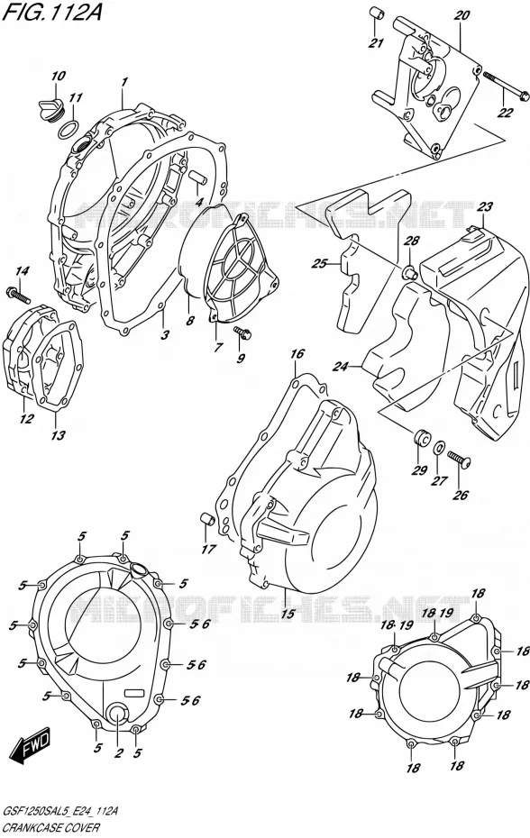 CASING Suzuki MOTO 1250 BANDIT 2015  GSF1250SA L5 (E24)