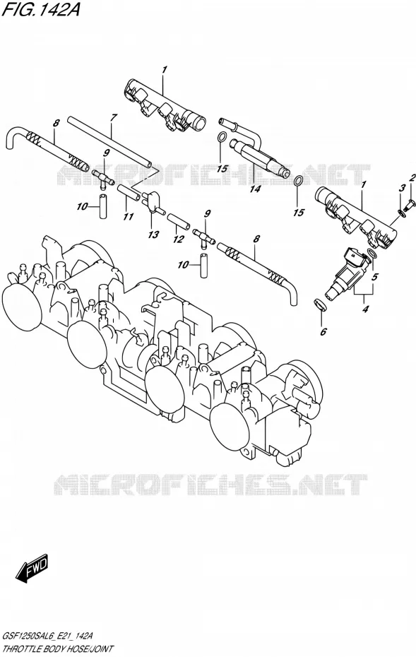 GASKLEPHUIS Suzuki MOTO 1250 BANDIT 2016  GSF1250SA L6 (E21)