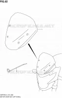 METER VISOR SET (OPTIONAL) voor Suzuki GSR 750 2014