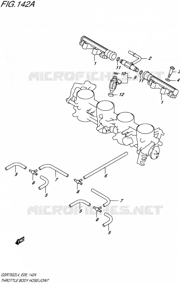 GASKLEPHUIS Suzuki MOTO 750 GSR 2014  GSR750Z L4 (E09)
