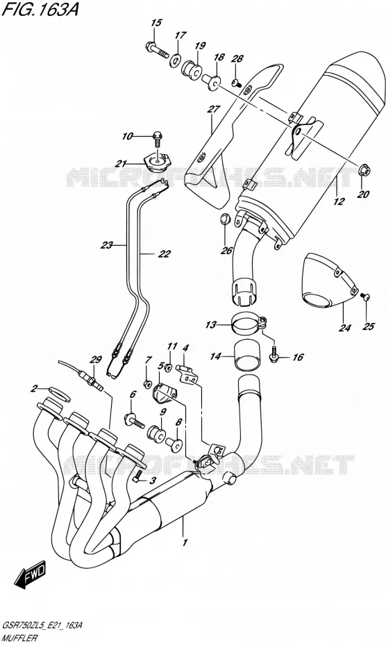 GELUIDDEMPER Suzuki MOTO 750 GSR 2015  GSR750ZA L5 (E21)