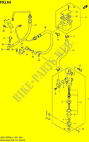 ACHTER HOOFDREMCILINDER voor Suzuki GSX-F 1250 2014