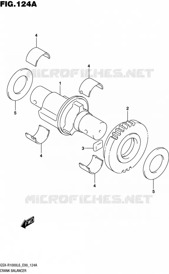 CRANK BALANCER Suzuki MOTO 1000 GSX-R 2016  GSX-R1000 L6 (E99)