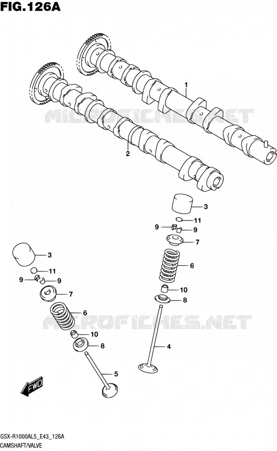 NOKKENAS - VALVES Suzuki MOTO 1000 GSX-R 2015  GSX-R1000A L5 (E43)