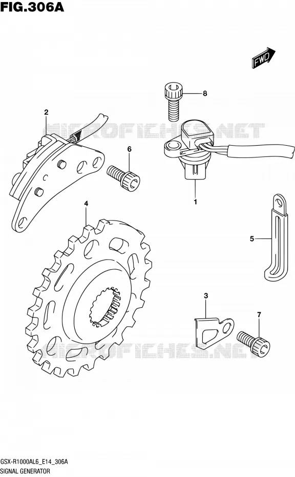 ALTERNATOR Suzuki MOTO 1000 GSX-R 2016  GSX-R1000A L6 (E14)