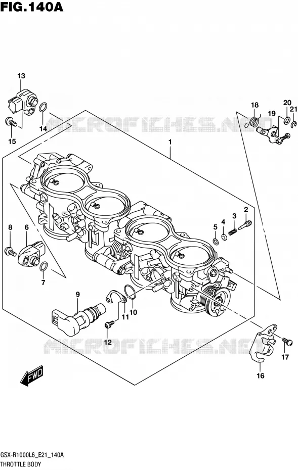 GASKLEPHUIS Suzuki MOTO 1000 GSX-R 2016  GSX-R1000UF L6 (E21)