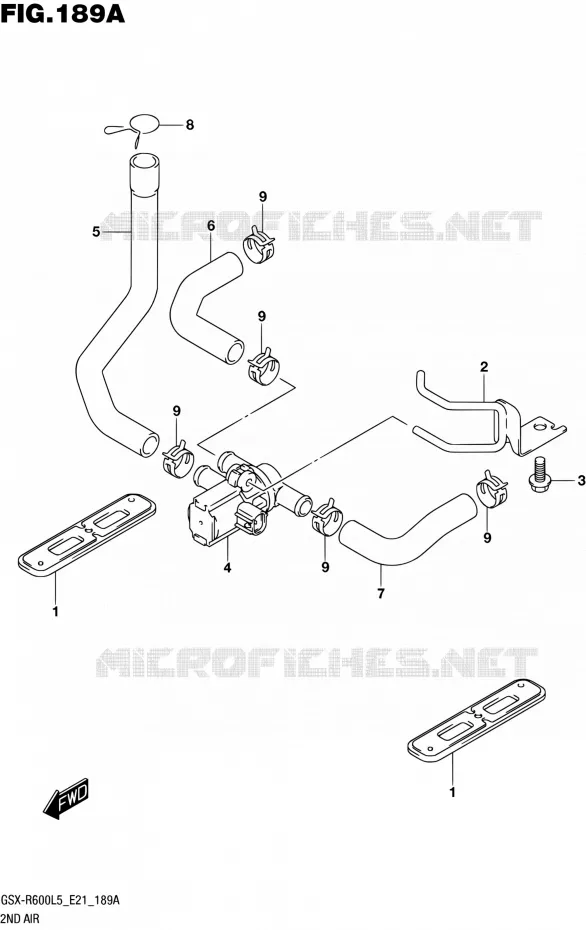 ANTI VERVUILINGS SYSTEM Suzuki MOTO 600 GSX-R 2015  GSX-R600UF L5 (E21)