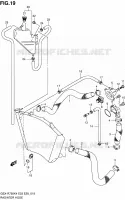 RADIATOR SLANG voor Suzuki GSX-R 750 2004