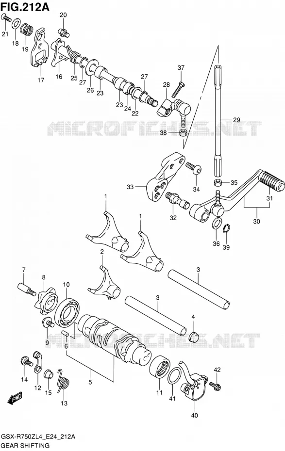 SCHAKELEN ASSY Suzuki MOTO 750 GSX-R 2014  GSX-R750Z L4 (E24)