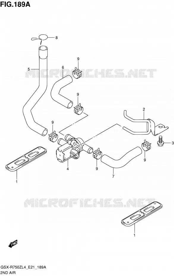 ANTI VERVUILINGS SYSTEM Suzuki MOTO 750 GSX-R 2014  GSX-R750ZUF L4 (E21)